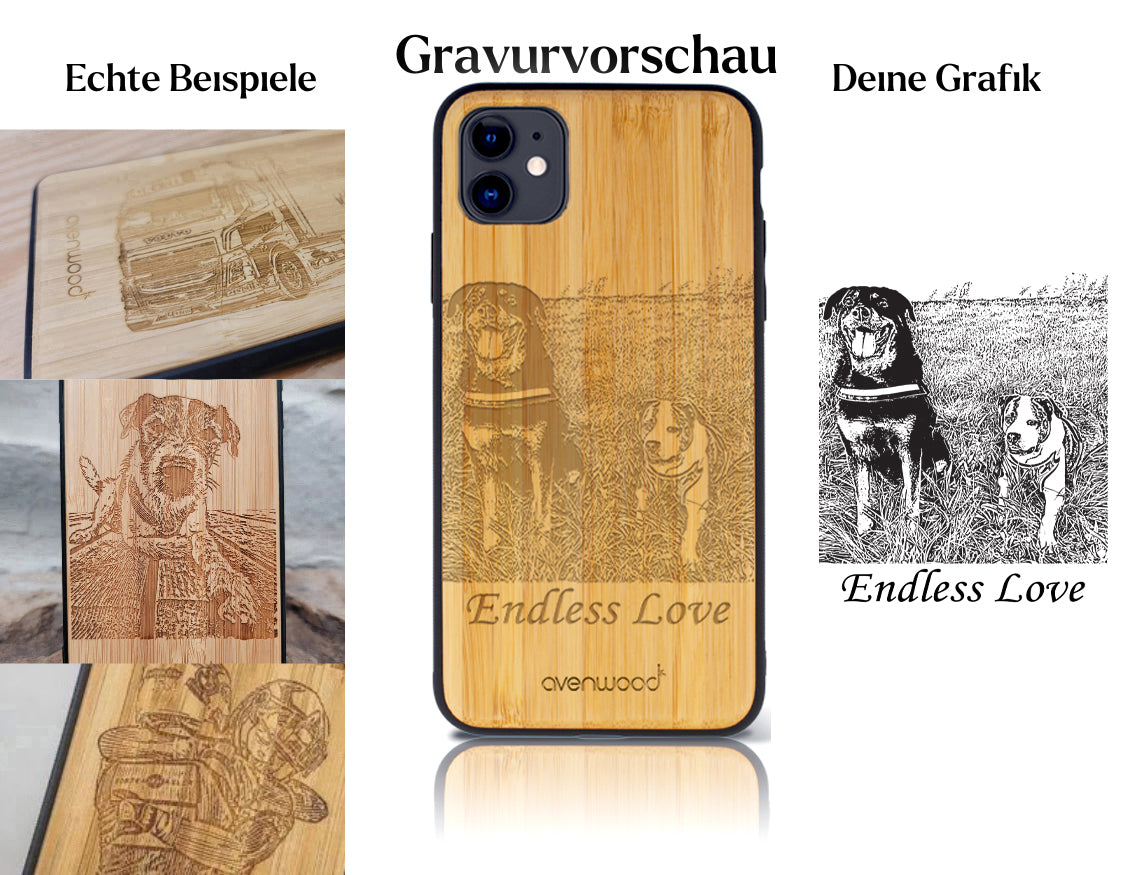 INDIVIDUELL iPhone 11 Bambus-Kunststoff
